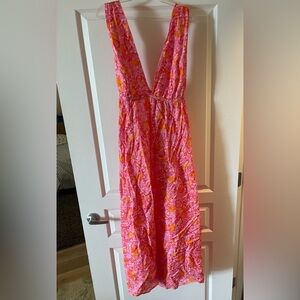 NWT j. Crew plunge dress 🩷🧡
